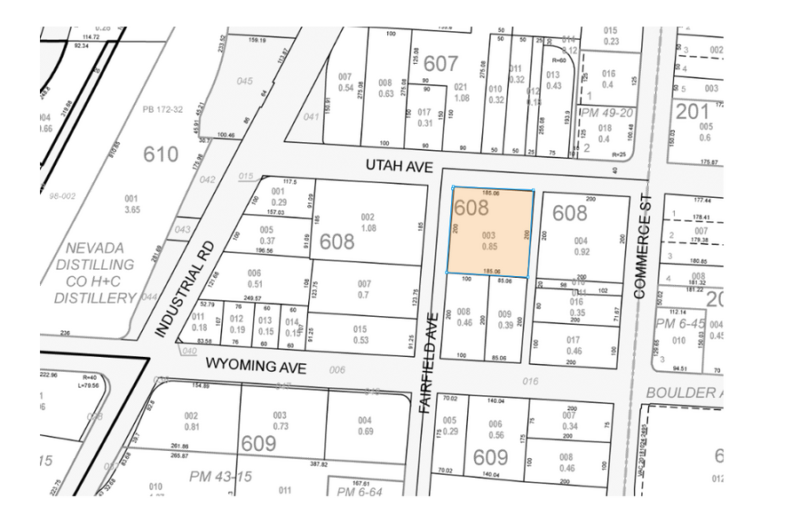 231 W Utah Ave, Las Vegas, NV à louer - Plan cadastral – Image 2 sur 2