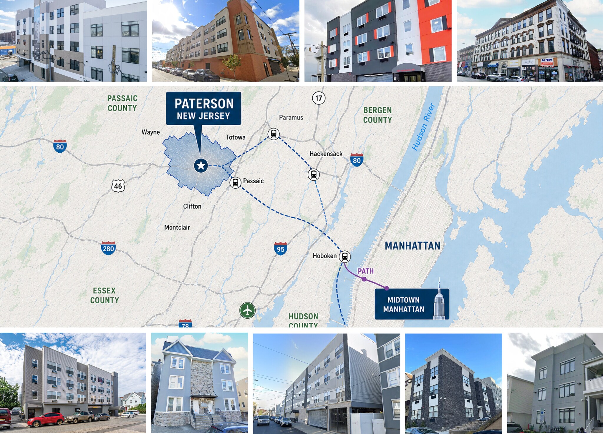 Paterson | 85 Properties | 1,528 Units portefeuille de 83 biens à vendre sur LoopNet.fr Photo de l’immeuble– Image 1 sur 88