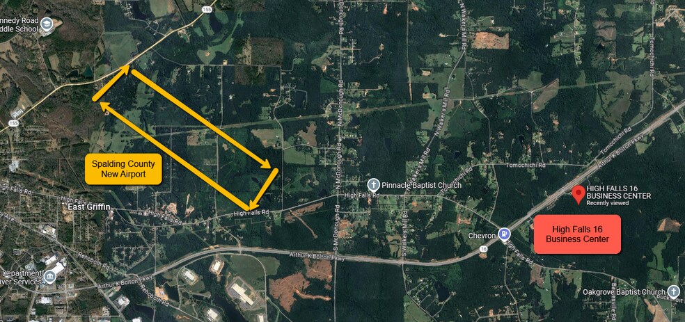 3853 High Falls Rd, Griffin, GA à vendre - Aérien – Image 2 sur 4
