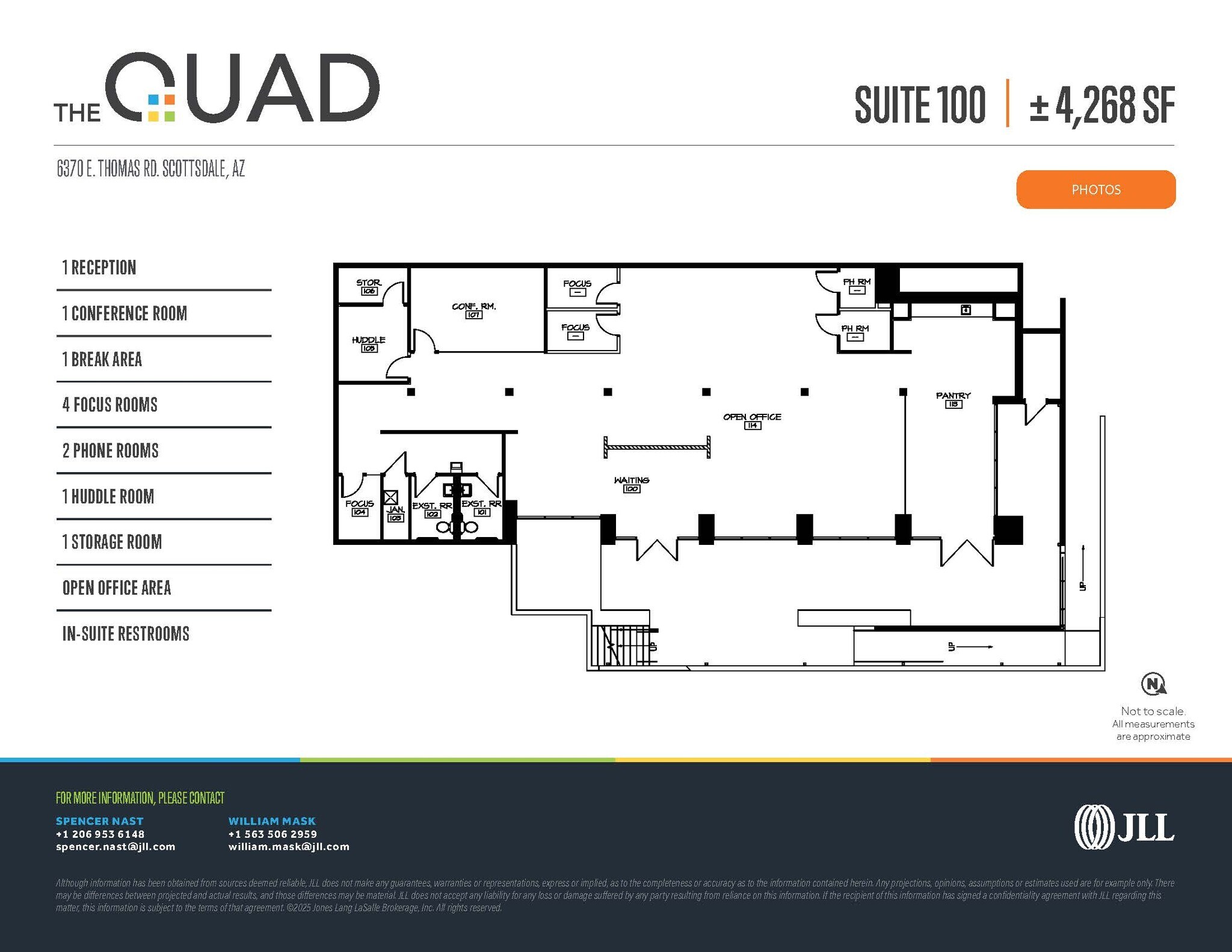 6320 E Thomas Rd, Scottsdale, AZ à louer Plan d’étage– Image 1 sur 22