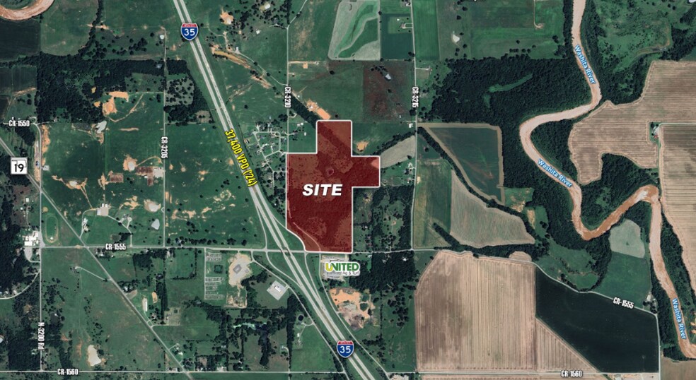 NE Corner of I-35 & E County 1555 rd, Pauls Valley, OK à vendre - Photo principale – Image 1 sur 1