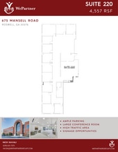 695 Mansell Rd, Roswell, GA à louer Plan d’étage– Image 1 sur 1