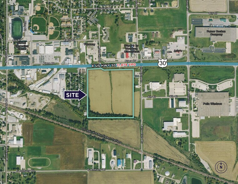 E US Highway 30 Hwy, Carroll, IA à vendre - Photo principale – Image 1 sur 3