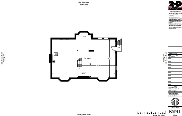 1122 12th Ave S, Seattle, WA à louer Plan d’étage– Image 1 sur 1