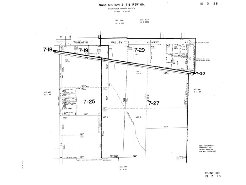 33930 SW Tualatin Valley Hwy, Cornelius, OR à vendre - Plan cadastral – Image 3 sur 3