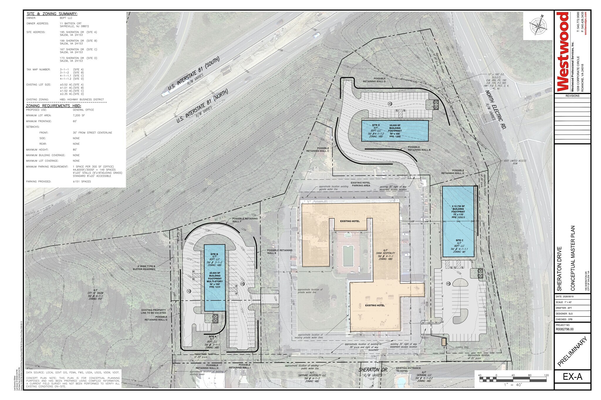 Sheraton Drive, Salem, VA à vendre Plan d’étage– Image 1 sur 3