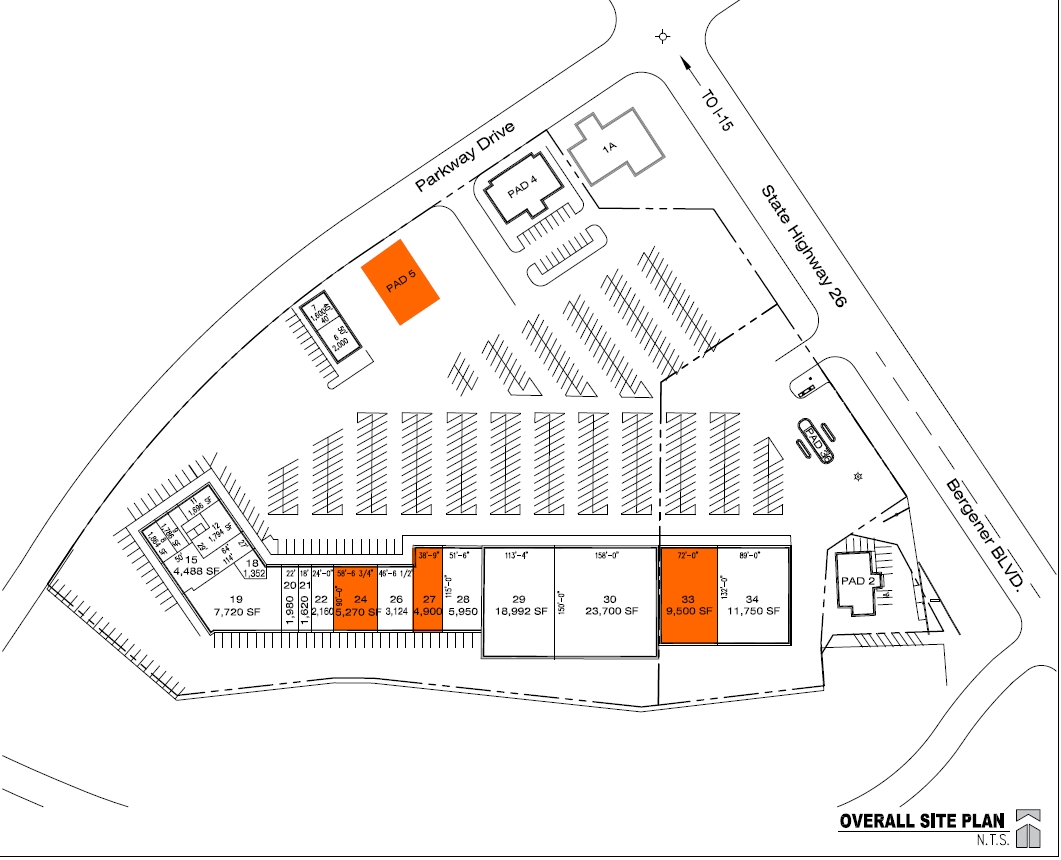 1300 W Parkway Dr, Blackfoot, ID à louer Plan de site– Image 1 sur 1