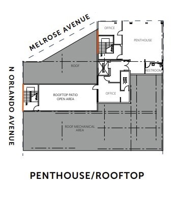 8378-8384 Melrose Ave, Los Angeles, CA à louer Plan d’étage– Image 1 sur 1