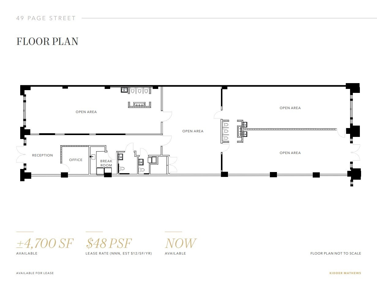 49 Page St, San Francisco, CA à louer Plan d’étage– Image 1 sur 1