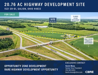 Plus de détails pour 1521 State Route 61, Galion, OH - Terrain à vendre