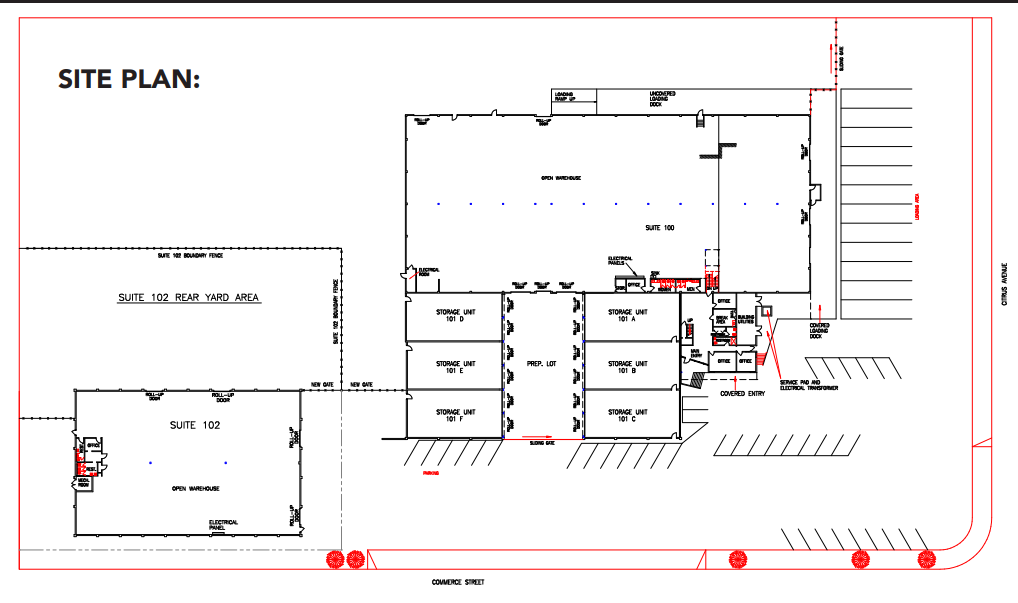 45585 Commerce St, Indio, CA à louer Plan de site– Image 1 sur 2