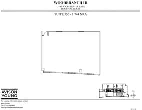 12140 Wickchester Ln, Houston, TX à louer Plan d’étage– Image 1 sur 2
