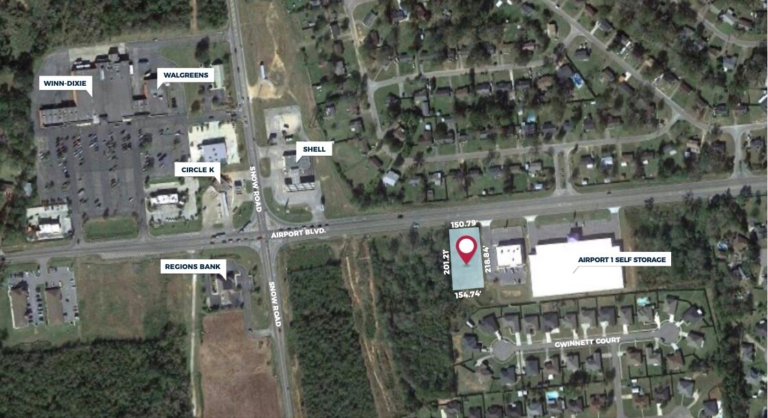 9753 Airport Blvd, Mobile, AL à vendre Aérien– Image 1 sur 2