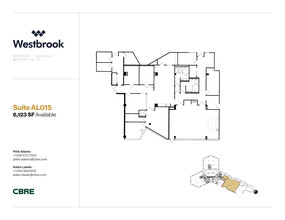 1 Westbrook Corporate Ctr, Westchester, IL à louer Plan d’étage– Image 1 sur 1