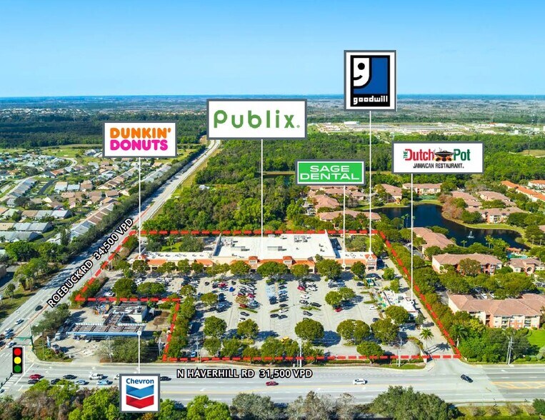 4065-4085 Haverhill Rd N, West Palm Beach, FL à louer - Aérien – Image 2 sur 6