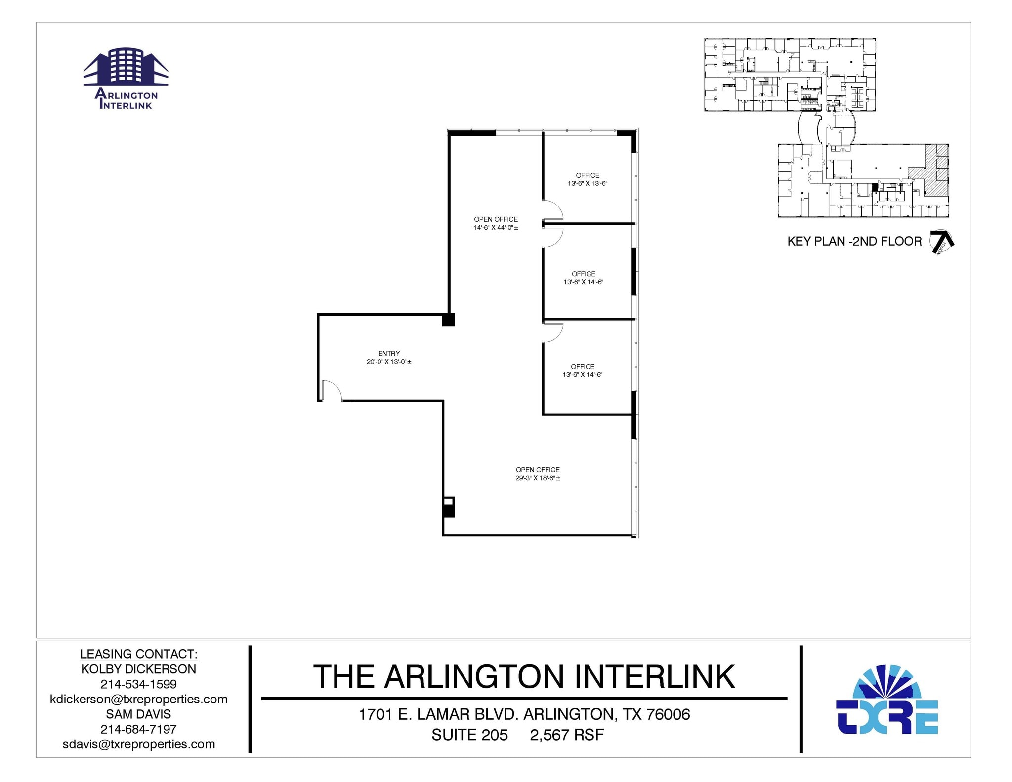 1701 E Lamar Blvd, Arlington, TX à louer Plan d’étage– Image 1 sur 1