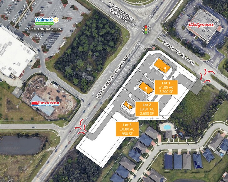 Simpson Rd & E Osceola Pky, Kissimmee, FL à louer - Aérien – Image 1 sur 3