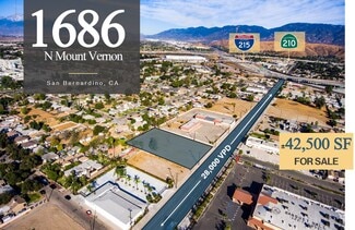 Plus de détails pour 1686 N Mt. Vernon Ave, San Bernardino, CA - Terrain à vendre