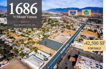 1686 N Mt. Vernon Ave, San Bernardino, CA - Vue aérienne vue de carte - Image1