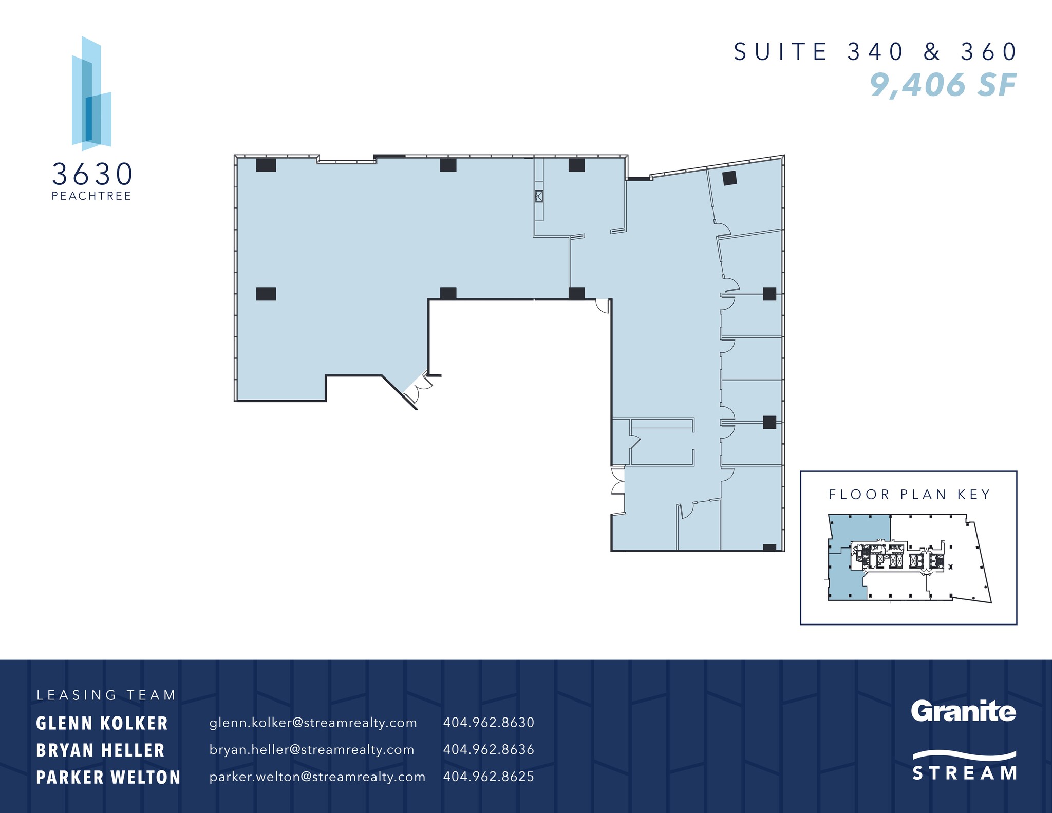 3630 Peachtree Rd NE, Atlanta, GA à louer Plan de site– Image 1 sur 4