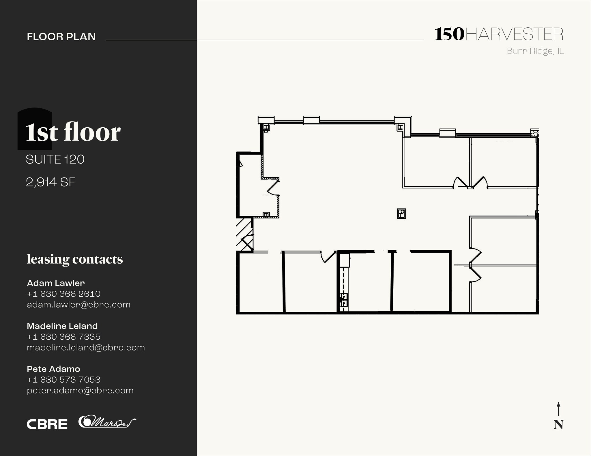 150 Harvester Dr, Burr Ridge, IL à louer Plan d’étage– Image 1 sur 5