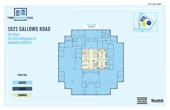 1919-1921 Gallows Rd, Vienna, VA à louer Plan d’étage– Image 1 sur 1