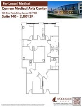 1501 River Pointe Dr, Conroe, TX à louer Plan d’étage– Image 2 sur 7