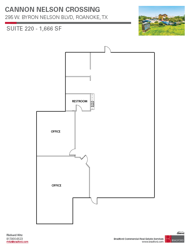 295 W Byron Nelson Blvd, Roanoke, TX à louer Plan d’étage– Image 1 sur 1