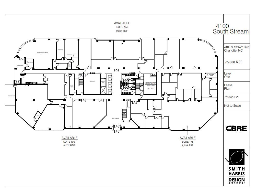 4100 S Stream Blvd, Charlotte, NC à louer Plan d’étage– Image 1 sur 1