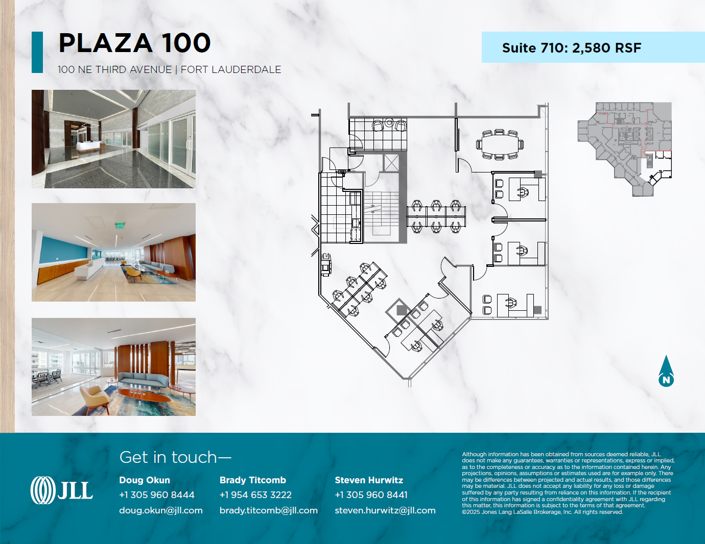 100 NE 3rd Ave, Fort Lauderdale, FL à louer Plan d’étage– Image 1 sur 1