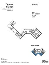 110-140 Cypress Station Dr, Houston, TX à louer Plan d’étage– Image 1 sur 1