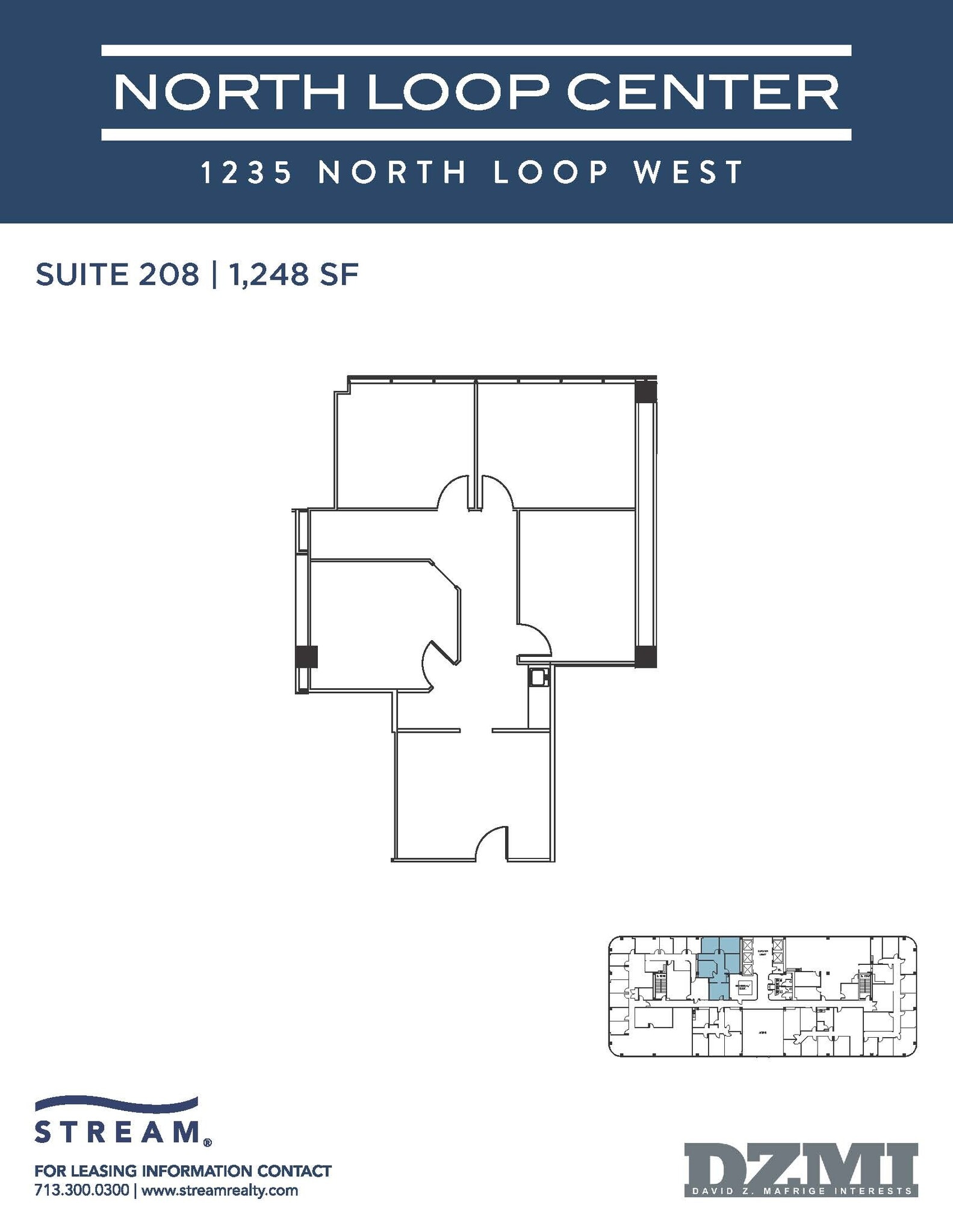1235 North Loop W, Houston, TX à louer Plan d’étage– Image 1 sur 1