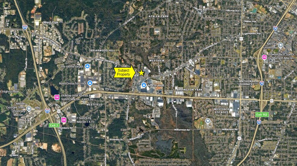 3619 Mercer University Dr, Macon-Bibb, GA à vendre - Aérien – Image 3 sur 4