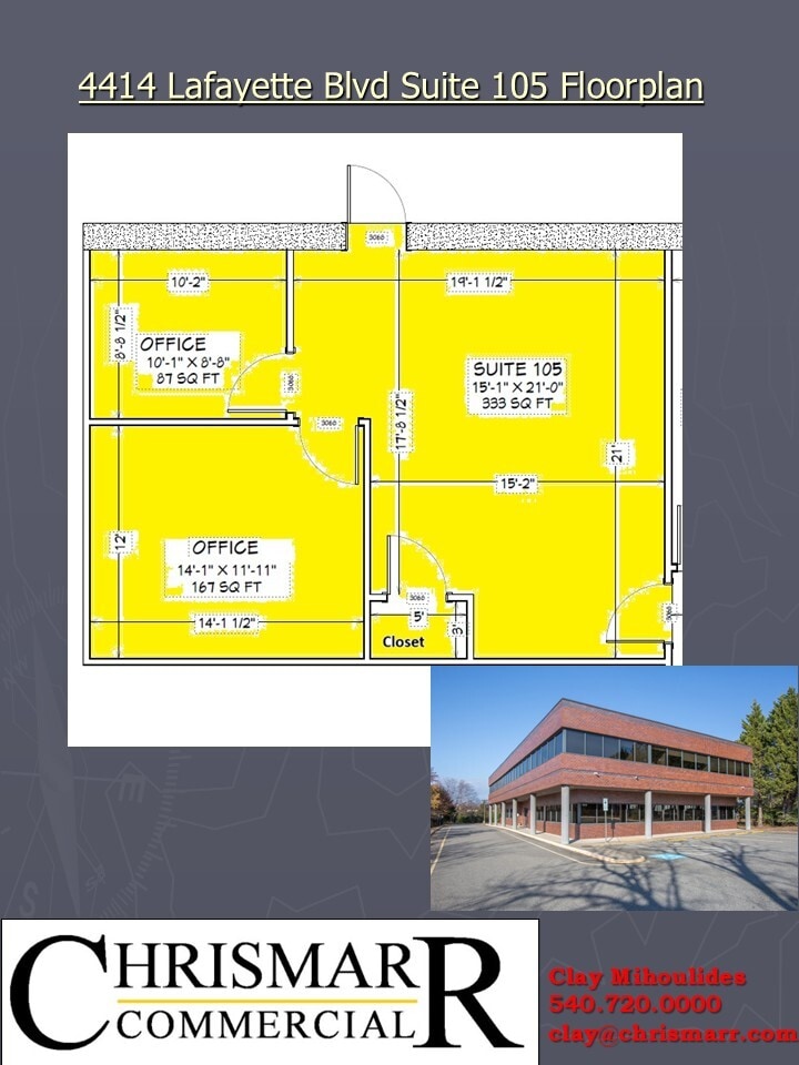 4414 Lafayette Blvd, Fredericksburg, VA à louer Plan d’étage– Image 1 sur 1