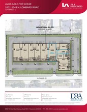 1001-1043 N Lombard Rd, Lombard, IL à louer Plan d’étage– Image 1 sur 1