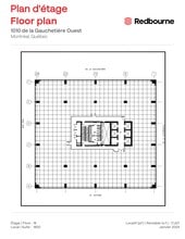 1010 Rue De La Gauchetière O, Montréal, QC à louer Plan d’étage– Image 1 sur 1
