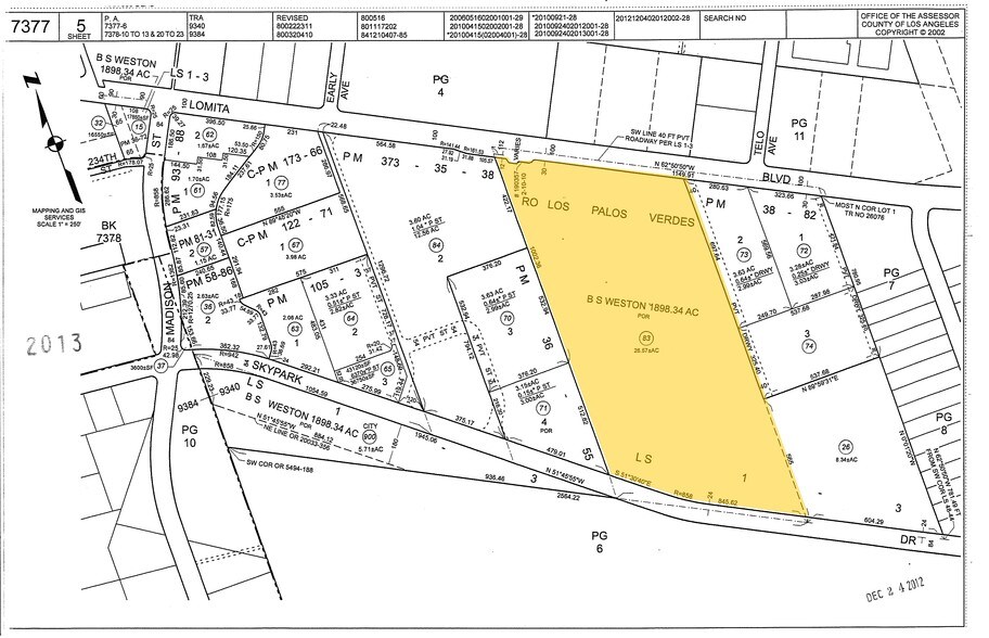 3110 Lomita Blvd, Torrance, CA à louer - Plan cadastral – Image 2 sur 3