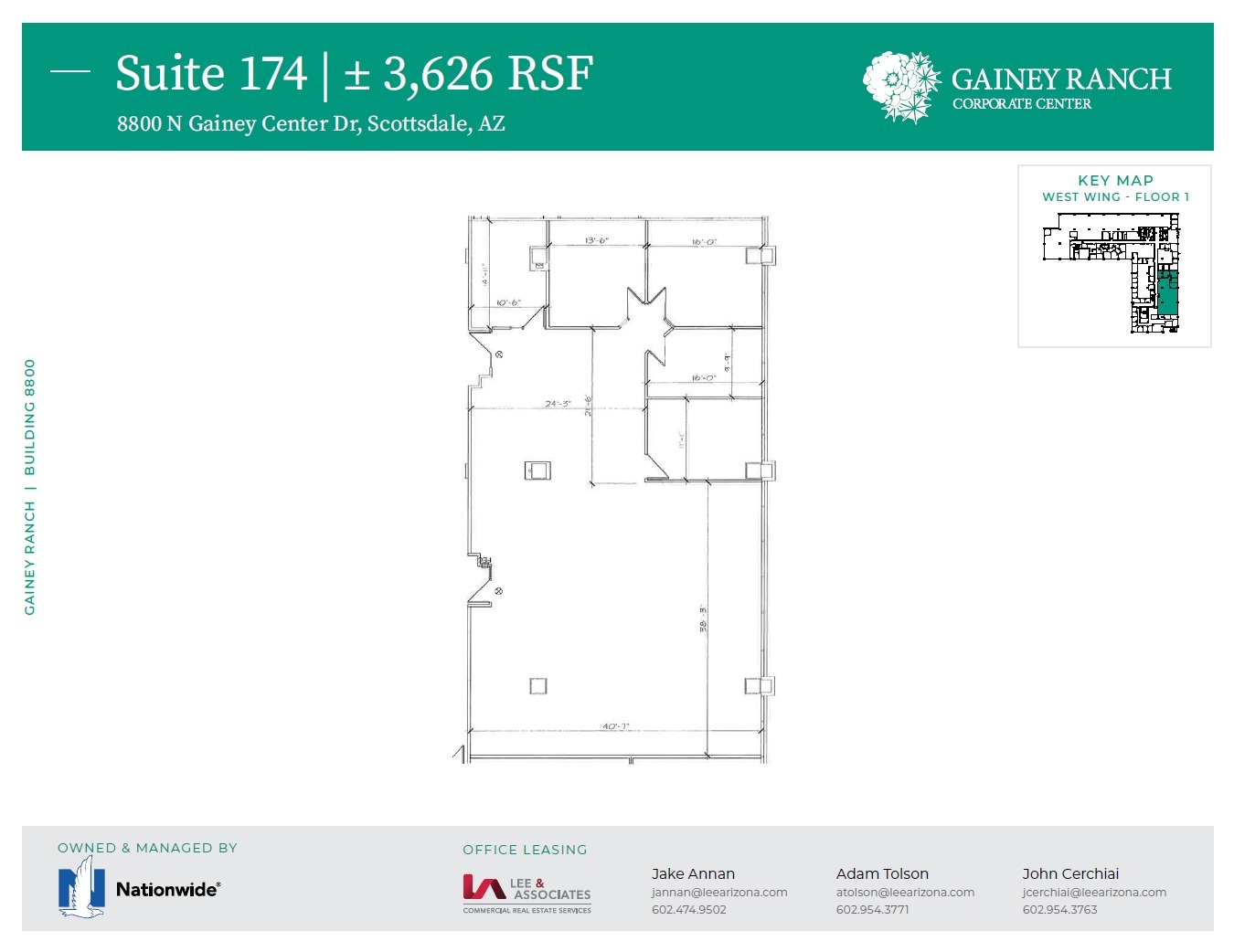 8800 N Gainey Center Dr, Scottsdale, AZ à louer Plan d’étage– Image 1 sur 1