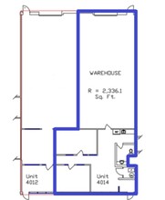 4006-4030 4th St SE, Calgary, AB à louer Plan d’étage– Image 1 sur 1