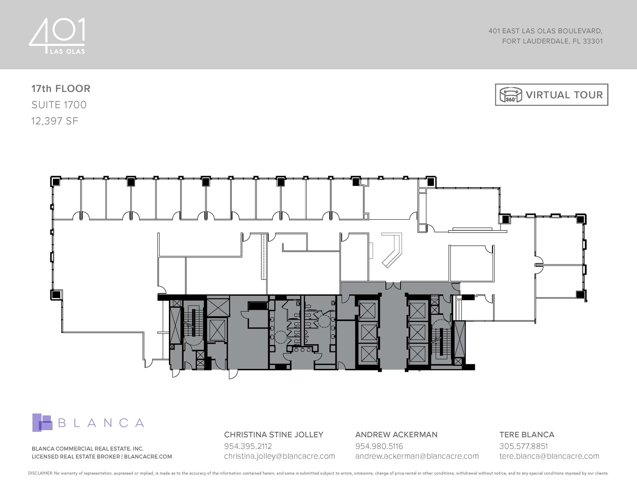 401 E Las Olas Blvd, Fort Lauderdale, FL à louer Plan d’étage– Image 1 sur 1