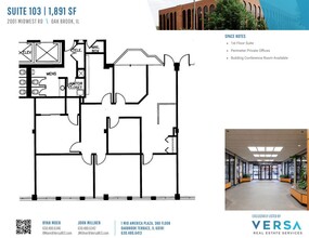 2001 Midwest Rd, Oak Brook, IL à louer Plan d’étage– Image 1 sur 2