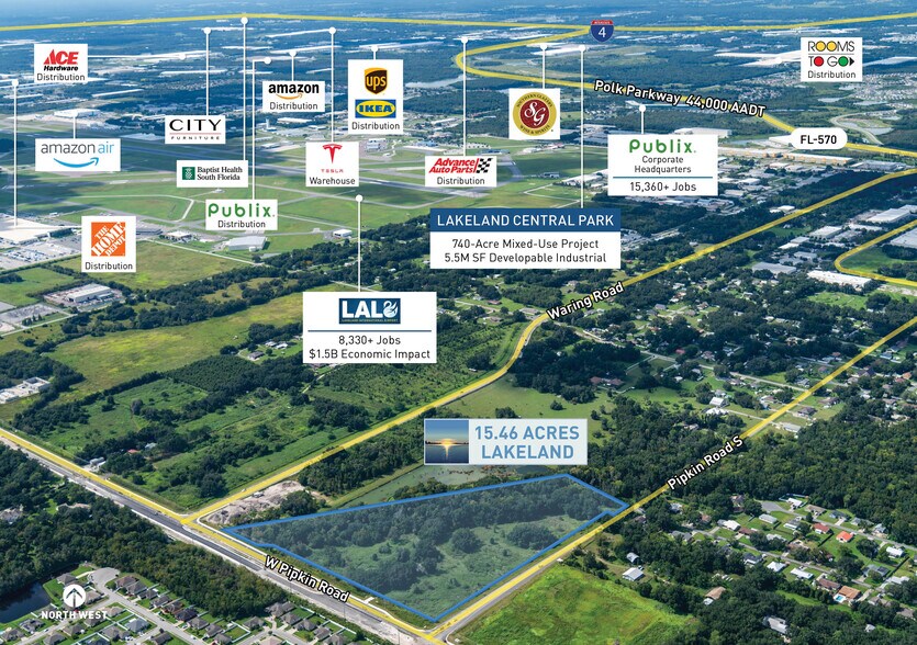 W Pipkin Rd, Lakeland, FL à vendre - Aérien – Image 2 sur 5