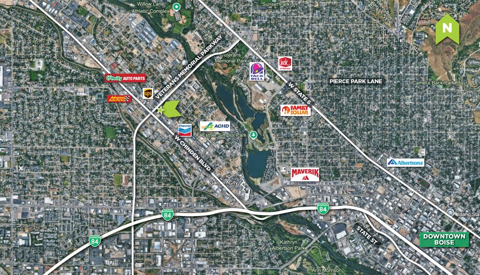 E Veterans Memorial Pky, Garden City, ID à louer - Aérien – Image 3 sur 4