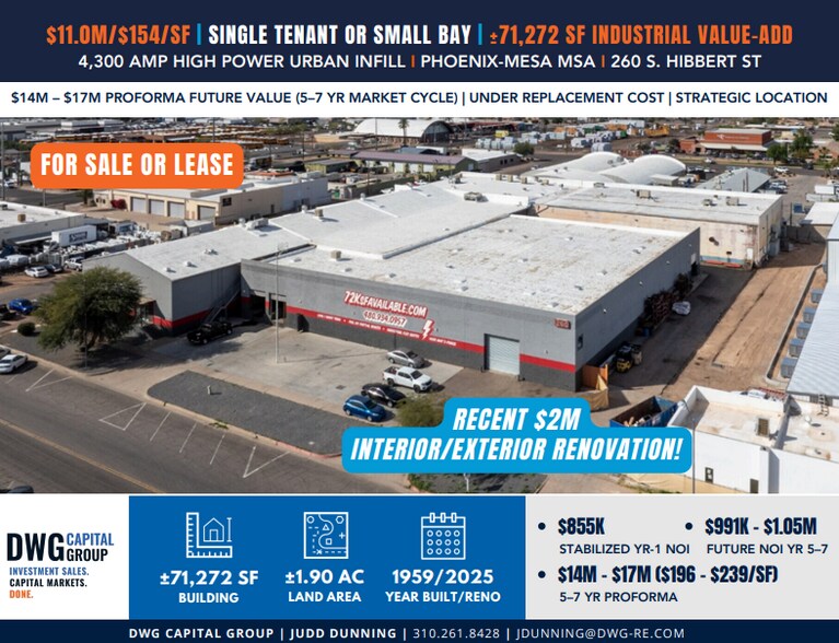260 S Hibbert St, Mesa, AZ à vendre - Photo de l’immeuble – Image 1 sur 18