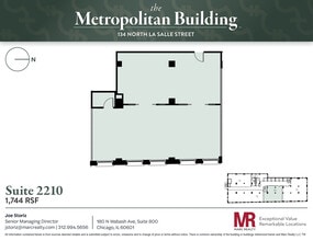 134 N LaSalle St, Chicago, IL à louer Plan d’étage– Image 1 sur 1
