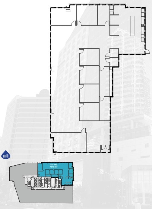 655 W Broadway, San Diego, CA à louer Plan d’étage– Image 1 sur 1