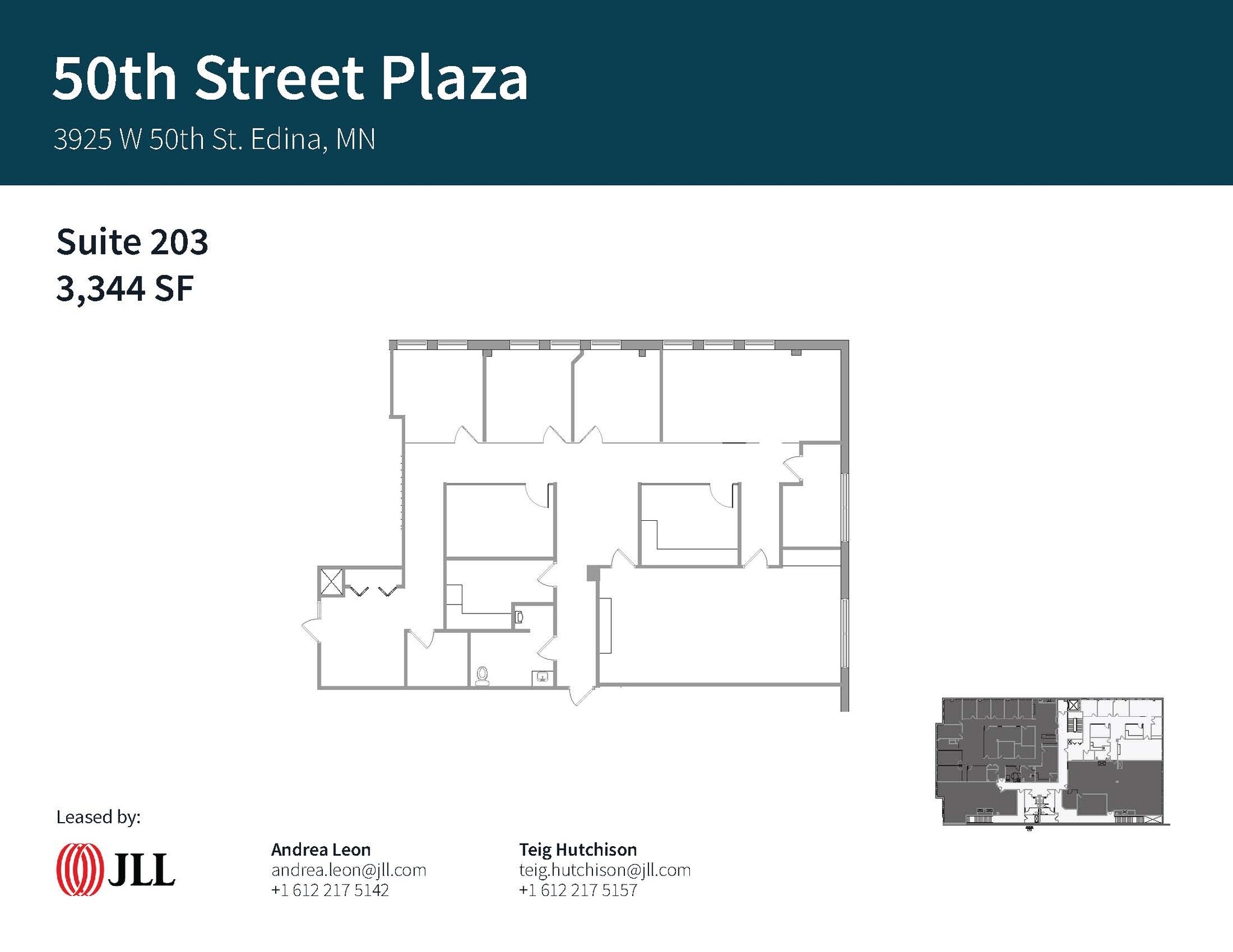 3925 W 50th St, Edina, MN à louer Plan d’étage– Image 1 sur 1