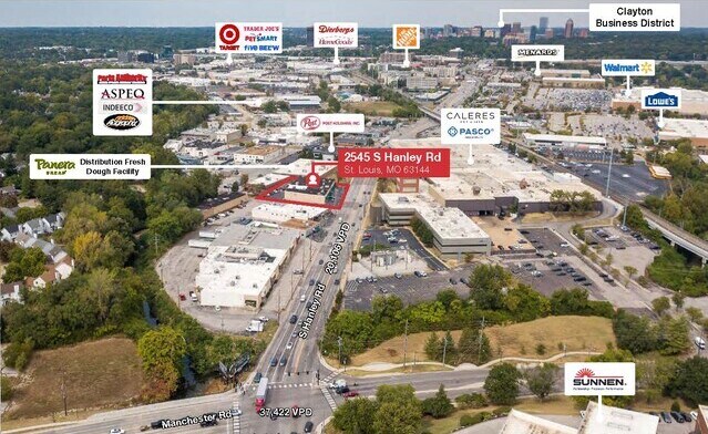 2545-2555 S Hanley Rd, Brentwood, MO à vendre - Aérien – Image 3 sur 8