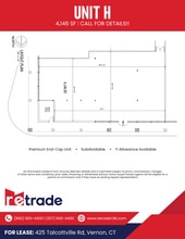 425 Talcottville Rd, Vernon, CT à louer Plan d’étage– Image 1 sur 1
