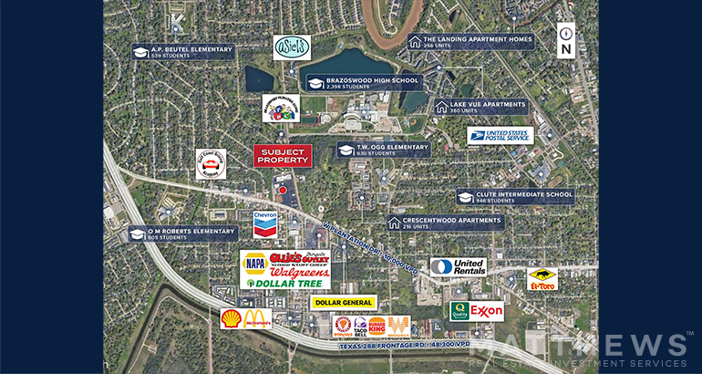 410-480 Plantation Dr, Lake Jackson, TX à louer - Photo de l’immeuble – Image 3 sur 3